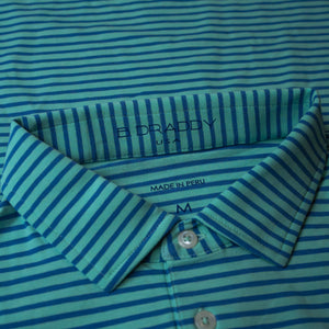 Fried Egg Golf & B. Draddy Tommy Polo - Seaglass/Indigo