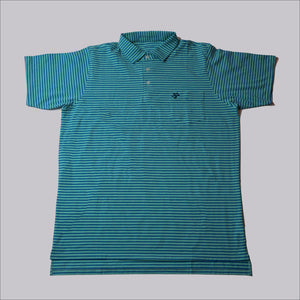 Fried Egg Golf & B. Draddy Tommy Polo - Seaglass/Indigo
