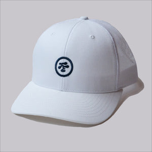 Fried Egg Golf & Richardson Mesh Hat - White