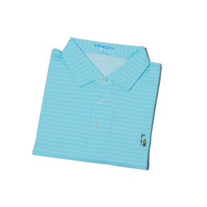 The Shotgun Start Gnome & Draddy Sport Cool T-Bone Polo - Surf