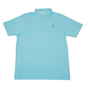 The Shotgun Start Gnome & Draddy Sport Cool T-Bone Polo - Surf