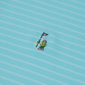 The Shotgun Start Gnome & Draddy Sport Cool T-Bone Polo - Surf