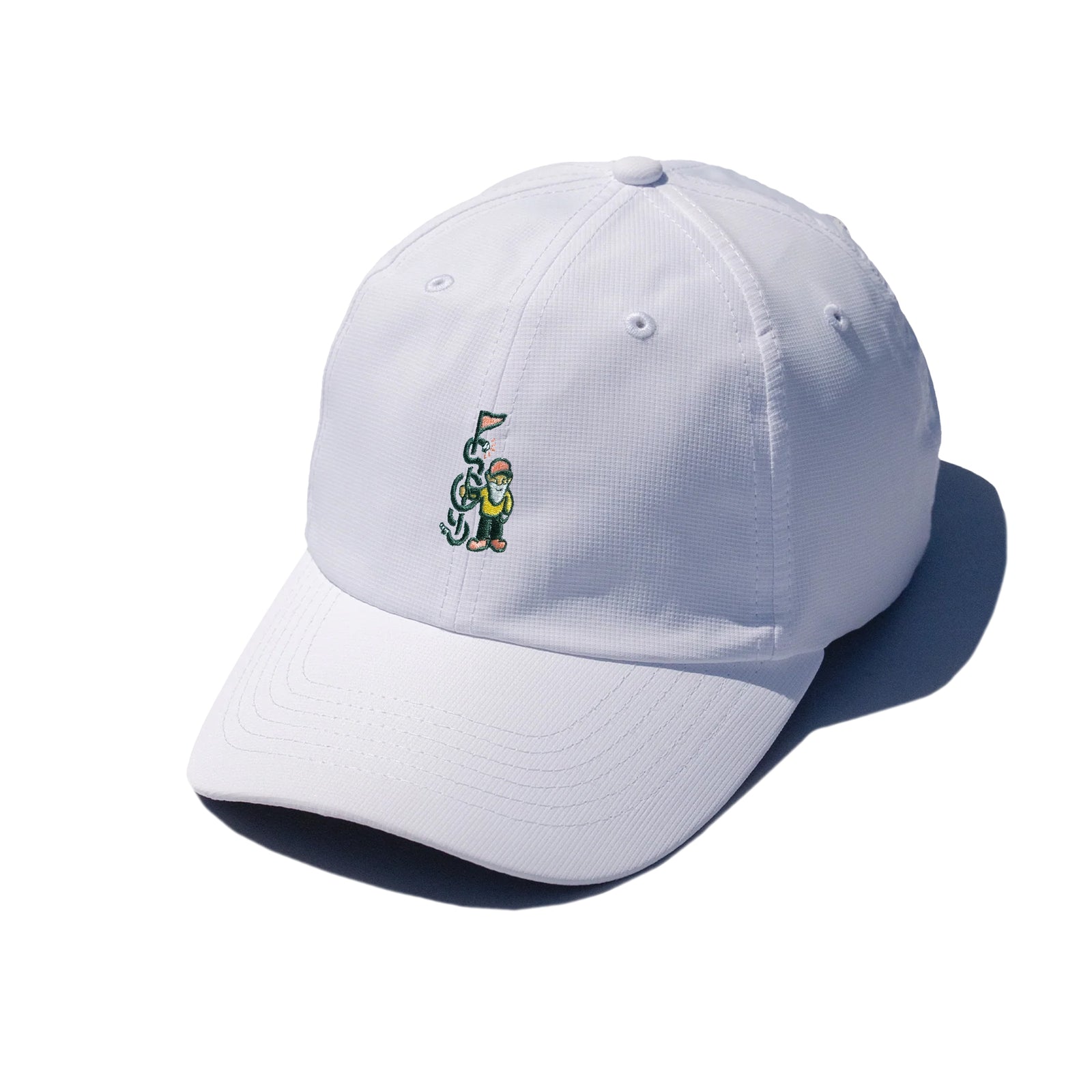 The Shotgun Start Gnome & Imperial Performance Dad Hat - White