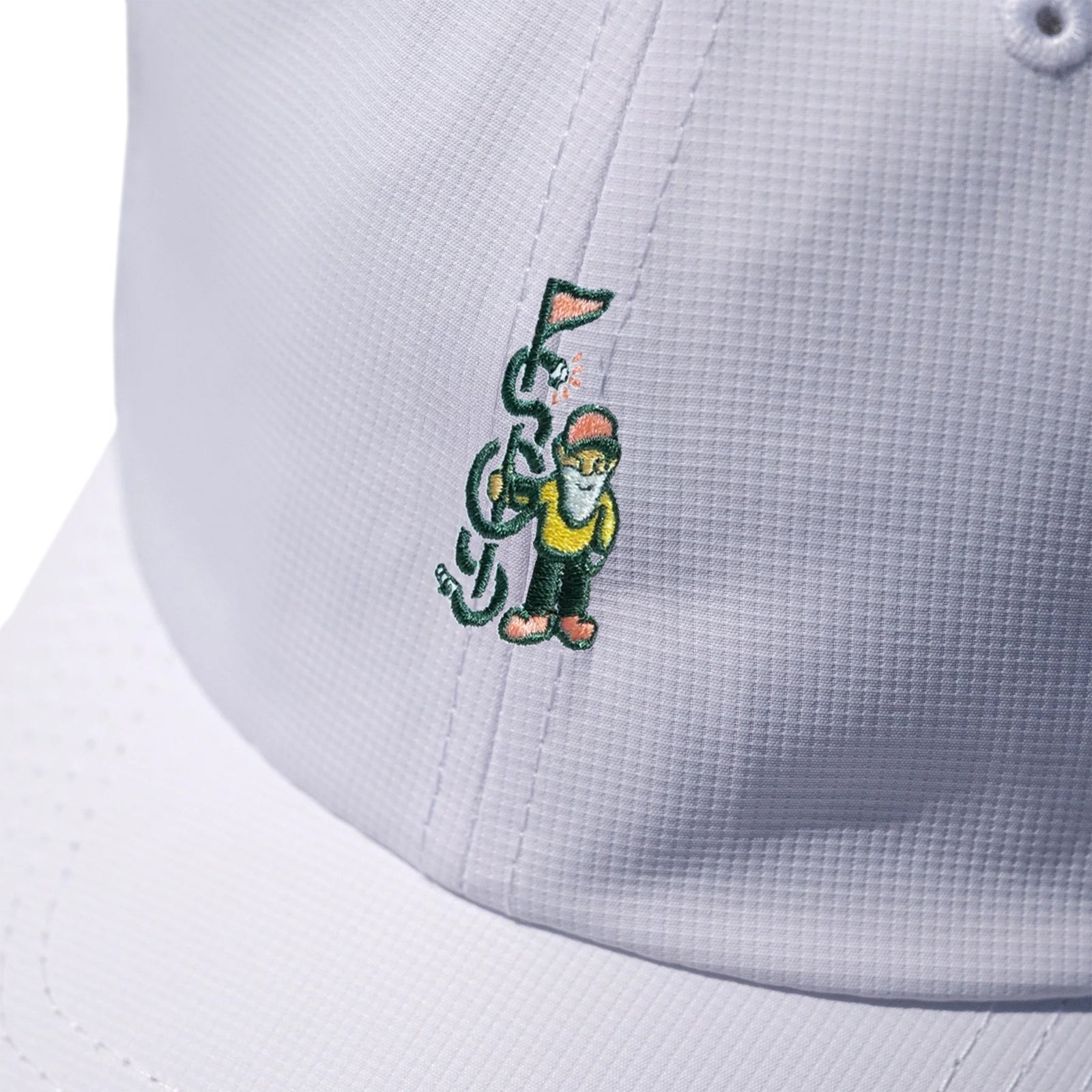 The Shotgun Start Gnome & Imperial Performance Dad Hat - White