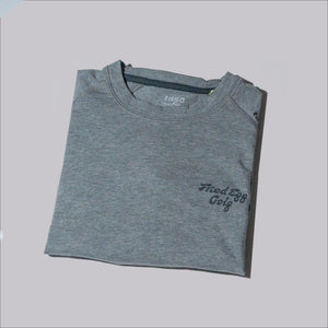 Fried Egg Golf & tasc Long Sleeve Fitness T-Shirt - Gray Heather