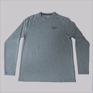 Fried Egg Golf & tasc Long Sleeve Fitness T-Shirt - Gray Heather