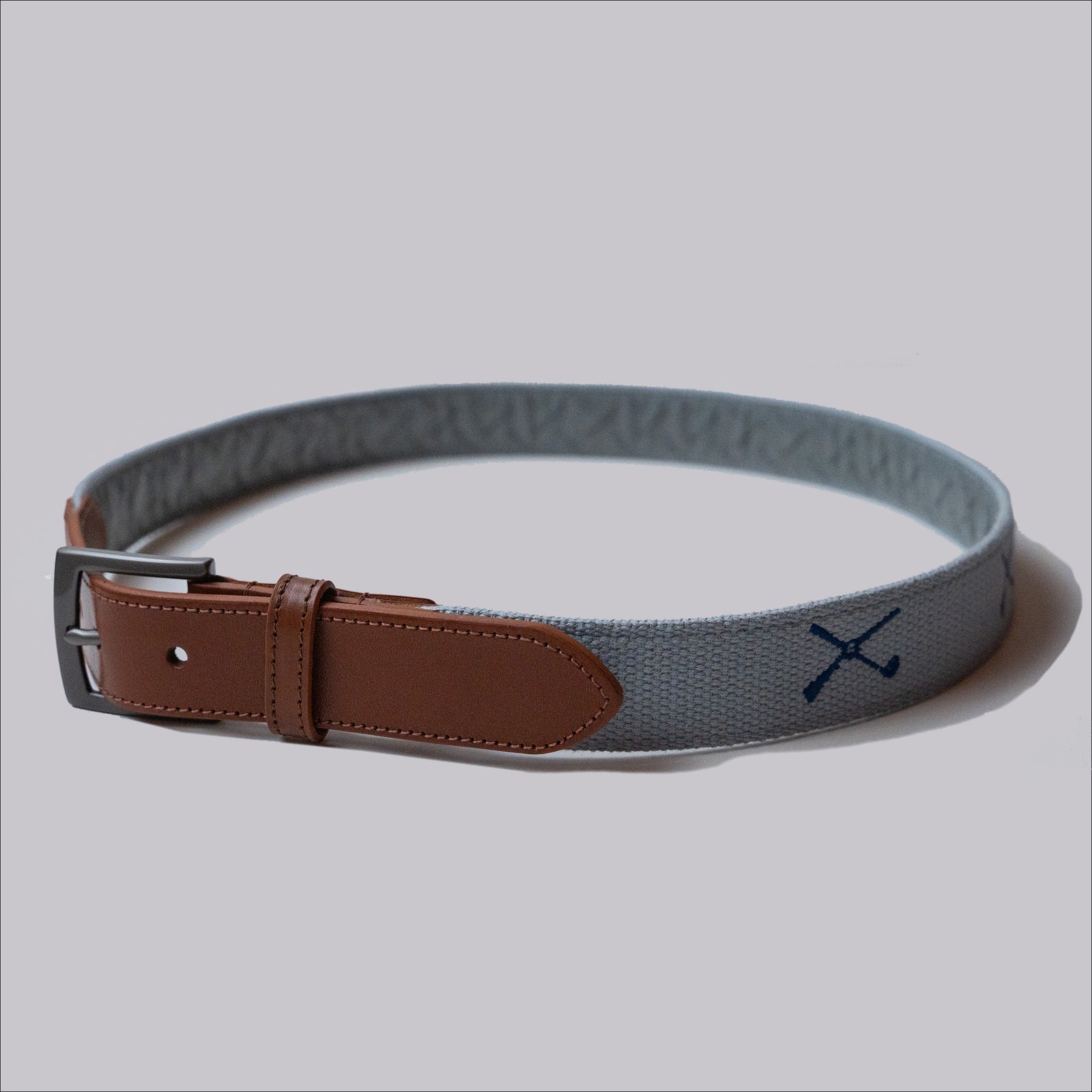The Shotgun Start Embroidered Belt - Fog
