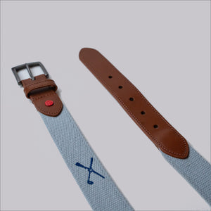 The Shotgun Start Embroidered Belt - Fog