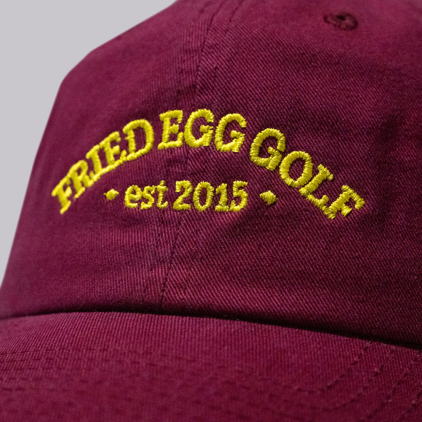 Fried Egg Golf & American Needle 10th Anniversary Dad Hat - Burgundy