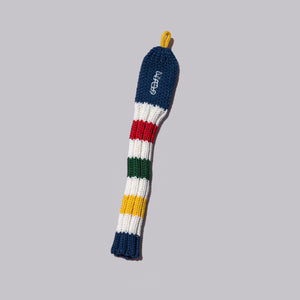 The Shotgun Start Navy Knit Headcover - Hybrid