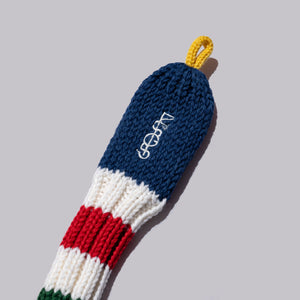 The Shotgun Start Navy Knit Headcover - Hybrid