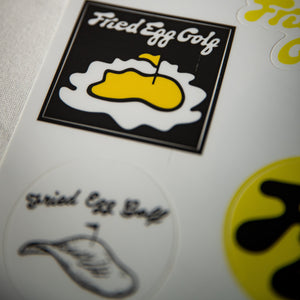 Fried Egg Golf Sticker Sheet