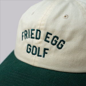 Fried Egg Golf & American Needle Two Tone Dad Hat - Ivory/Dark Green
