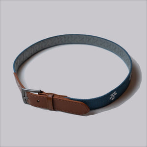 Fried Egg Golf Embroidered Belt - Breaker Blue