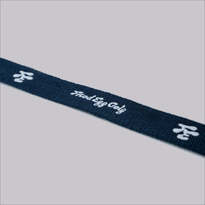 Fried Egg Golf Embroidered Belt - Navy