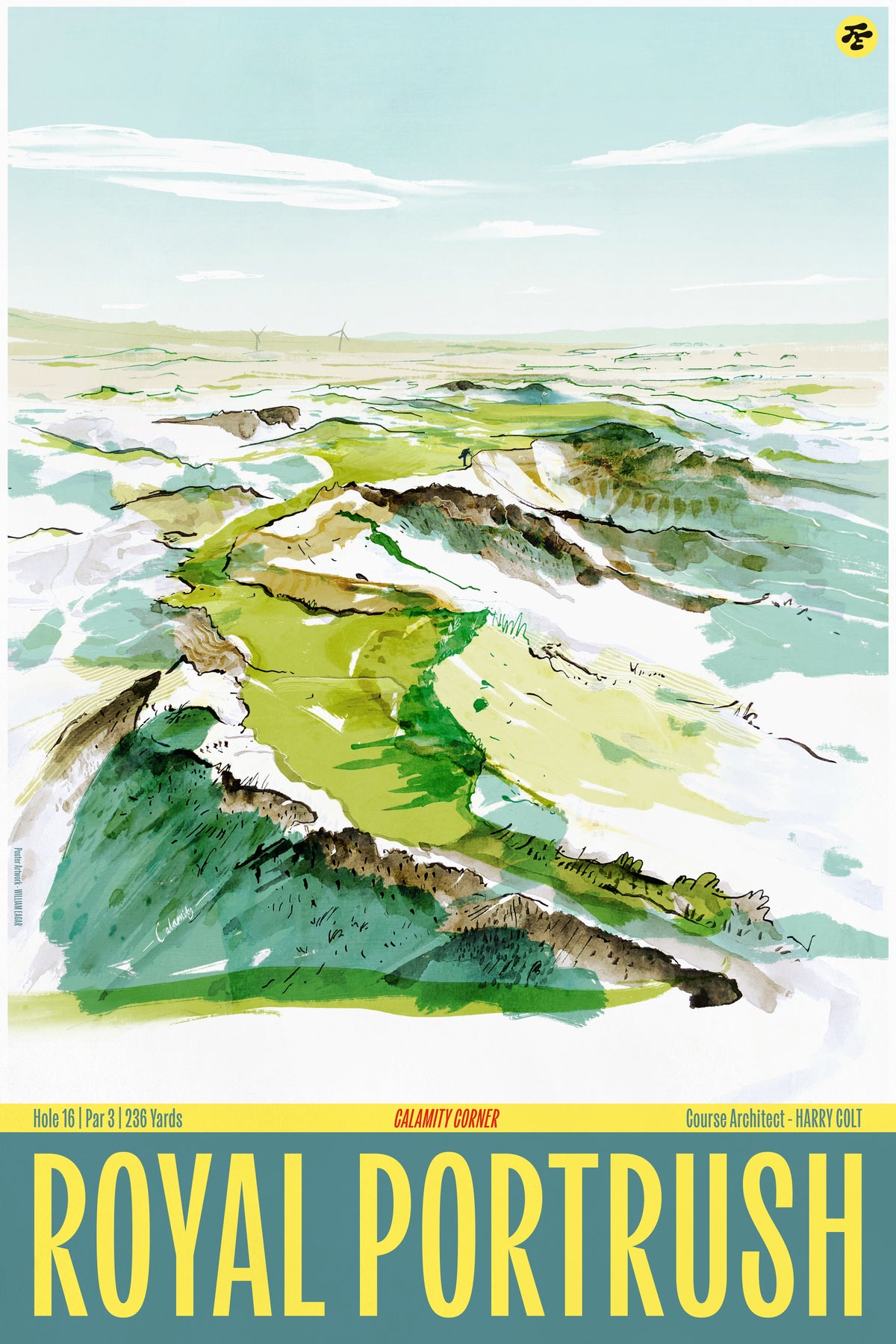 Royal Portrush Calamity Corner Poster