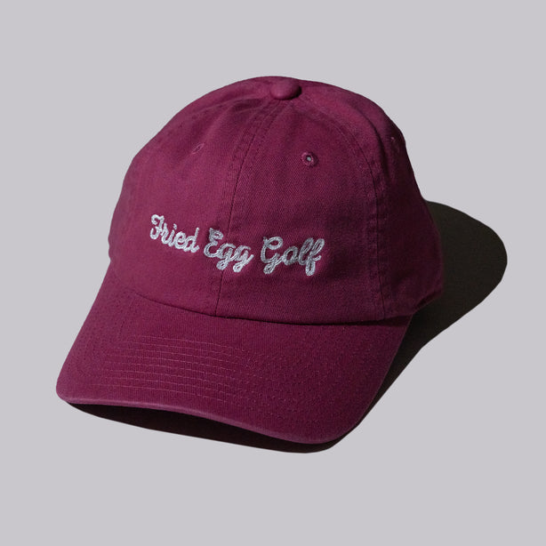 Fried Egg Golf & American Needle Dad Hat - Raspberry