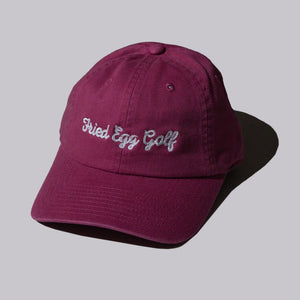 Fried Egg Golf & American Needle Dad Hat - Raspberry