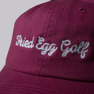 Fried Egg Golf & American Needle Dad Hat - Raspberry