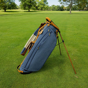 Fried Egg Golf Club & Shapland Rye Golf Bag 4.0 - Heathered Blue