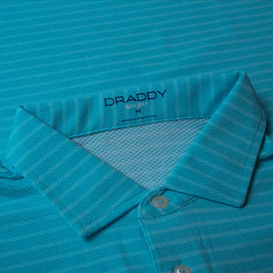 The Shotgun Start & Draddy Sport Cool T-Bone Polo - Biscayne