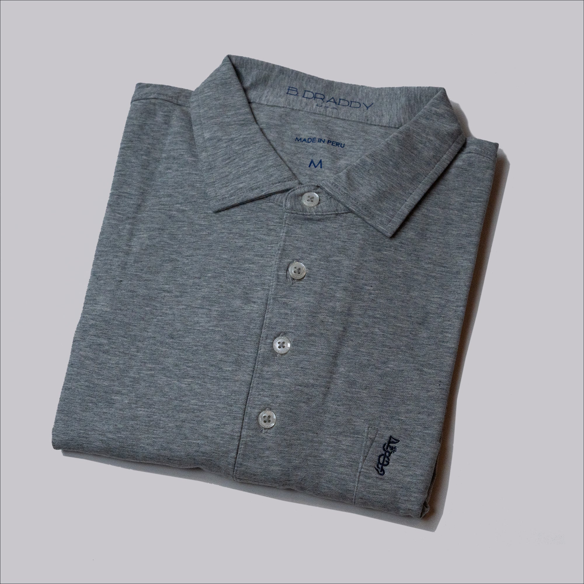 The Shotgun Start & B. Draddy Jack Polo - Gray Heather