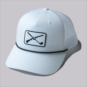 The Shotgun Start & Richardson Mesh Rope Hat - White