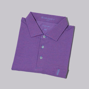 The Shotgun Start & B. Draddy Vin Pocket Polo - Indigo/Pink