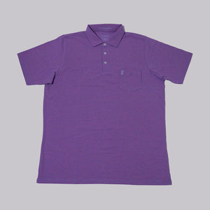 The Shotgun Start & B. Draddy Vin Pocket Polo - Indigo/Pink