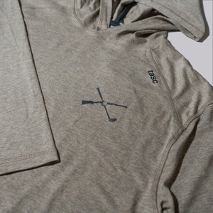 The Shotgun Start & tasc Lightweight Hoodie - Gray Oak Heather