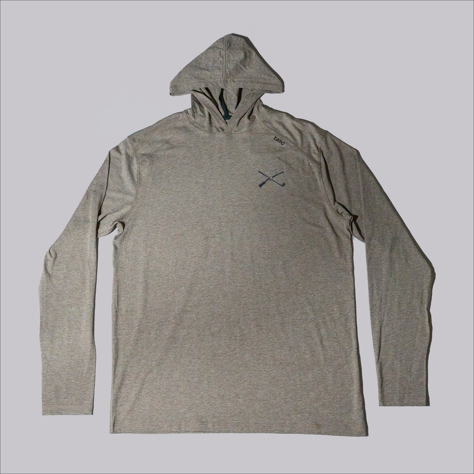 The Shotgun Start & tasc Lightweight Hoodie - Gray Oak Heather