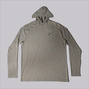 The Shotgun Start & tasc Lightweight Hoodie - Gray Oak Heather