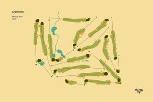 Aronimink Routing Map Poster