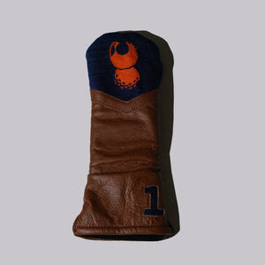 Fried Egg Golf Club and Smathers & Branson Needlepoint Headcover - Driver