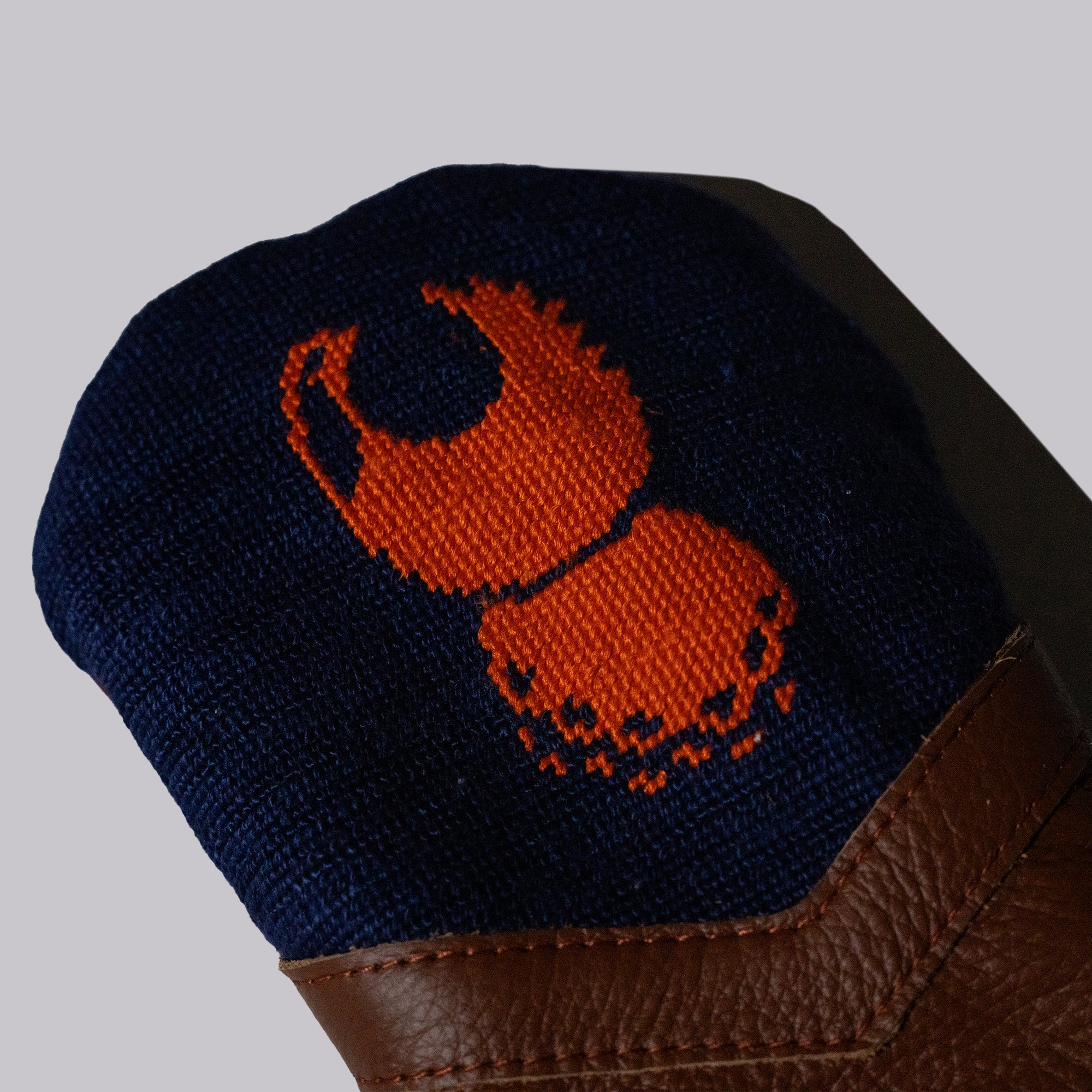 Fried Egg Golf Club and Smathers & Branson Needlepoint Headcover - Driver