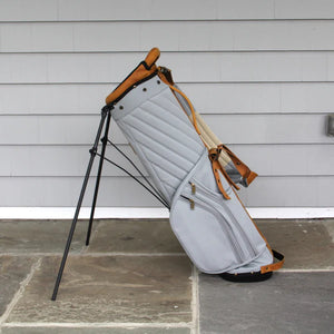 Fried Egg Golf & Shapland Rye Stand Golf Bag 2.5 - Silver