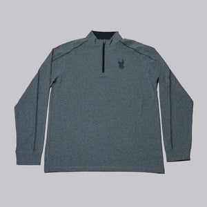Fried Egg Golf & tasc Lightweight Quarter Zip - Iron Jaspe