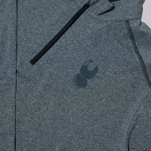 Fried Egg Golf & tasc Lightweight Quarter Zip - Iron Jaspe