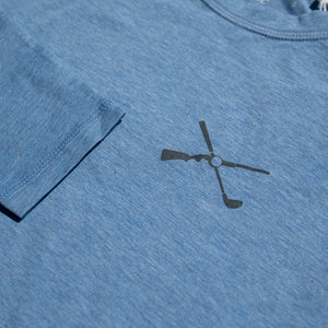 The Shotgun Start & tasc Long Sleeve Fitness T-Shirt - Chambray Heather