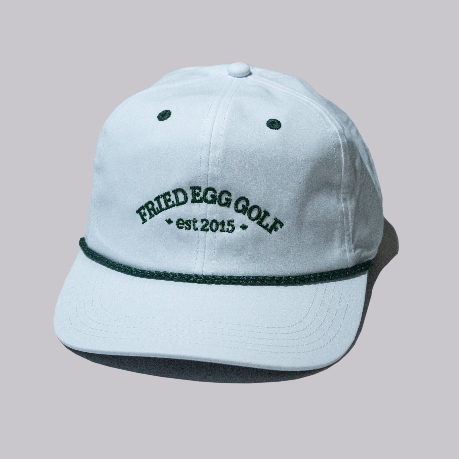 Fried Egg Golf & American Needle 10th Anniversary All Day Rope Hat - White/Dark Green
