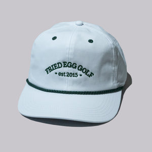 Fried Egg Golf & American Needle 10th Anniversary All Day Rope Hat - White/Dark Green