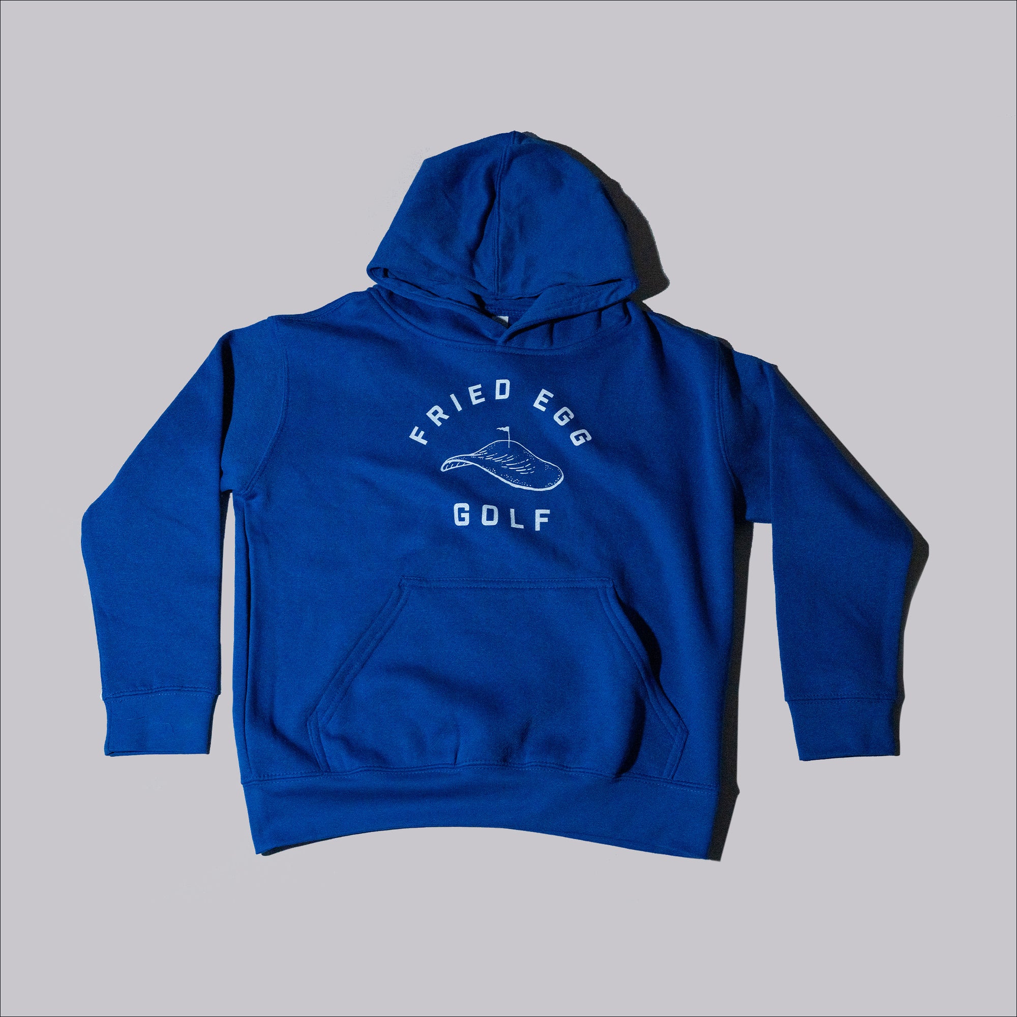 Fried Egg Golf Youth Hoodie - Royal