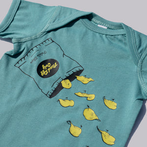 Fried Egg Golf Bag of Potato Chip Greens Onesie - Saltwater