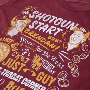 The Shotgun Start "Best of" T-Shirt - Maroon/Gold