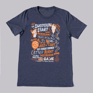 The Shotgun Start "Best of" T-Shirt - Blue/Orange