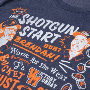 The Shotgun Start "Best of" T-Shirt - Blue/Orange