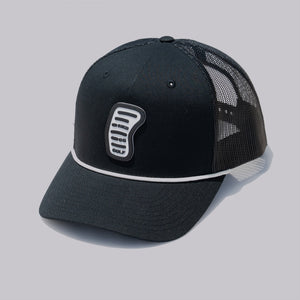 Fried Egg Golf Church Pews & Richardson Mesh Rope Hat - Black