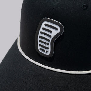 Fried Egg Golf Church Pews & Richardson Mesh Rope Hat - Black