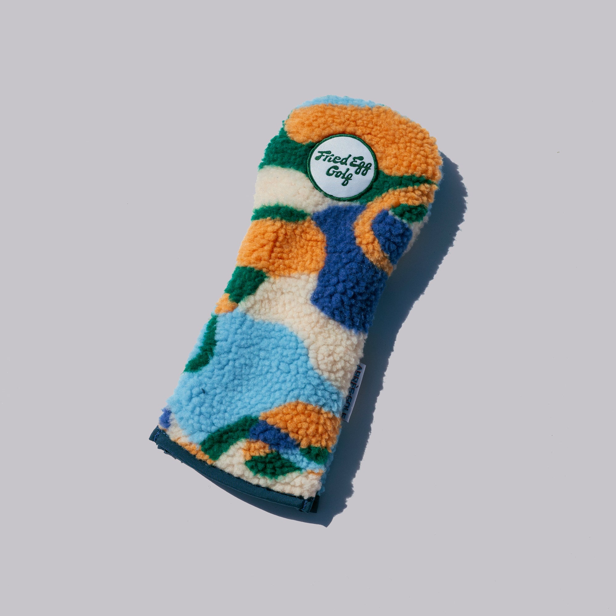 Fried Egg Golf Crayon Clouds Sherpa Headcover - Fairway Wood