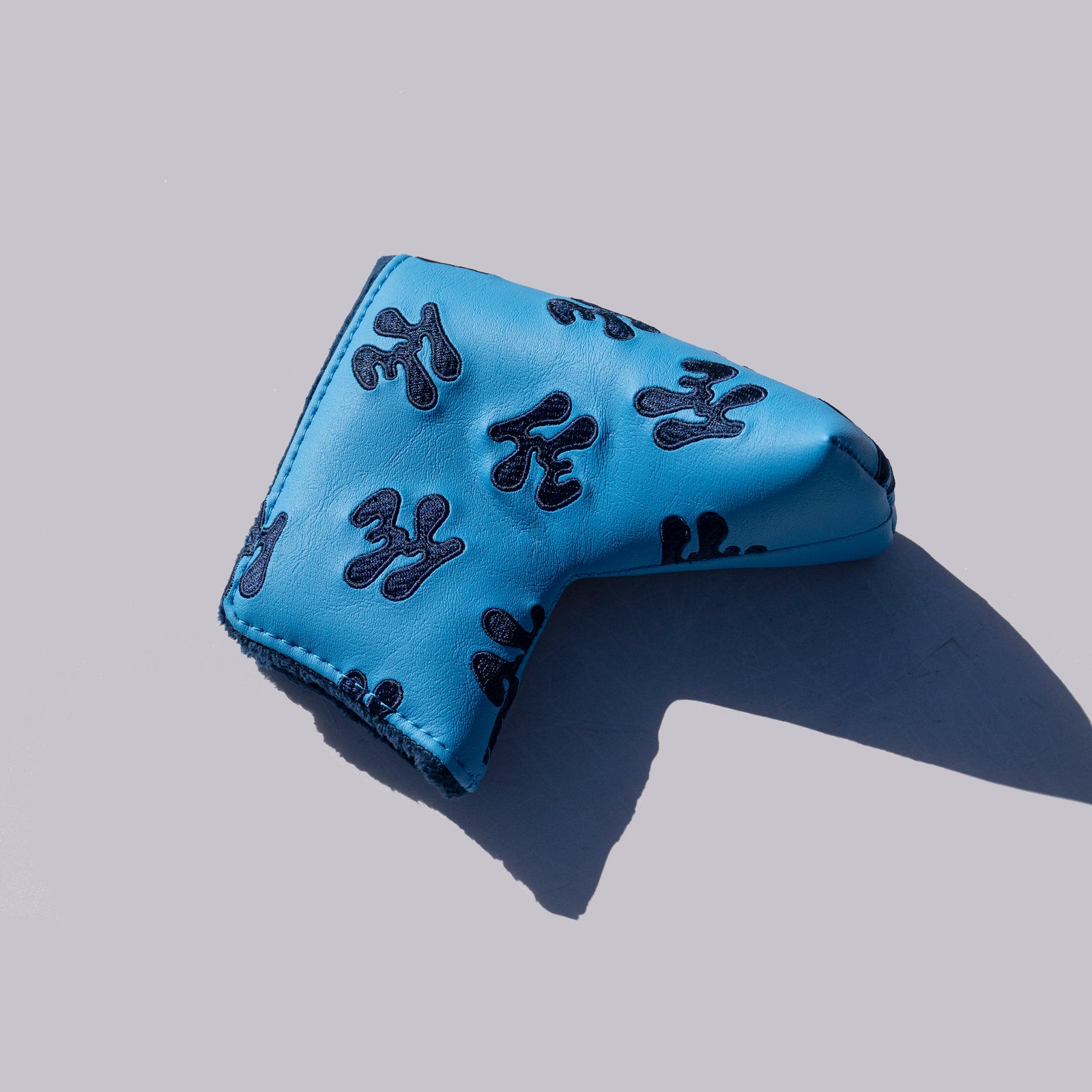 Fried Egg Golf Blue Quilted Putter Cover - Blade